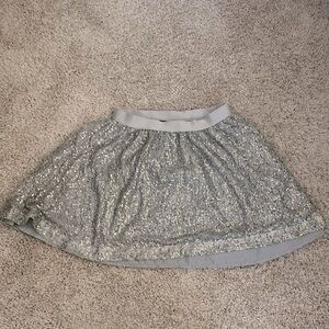 grey sequence skirt